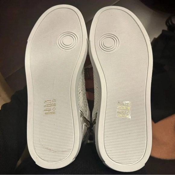 NIB Zadig & Voltaire High Flash Keith Leather Sneaker White Snake Croc Suede 38 - Picture 10 of 13